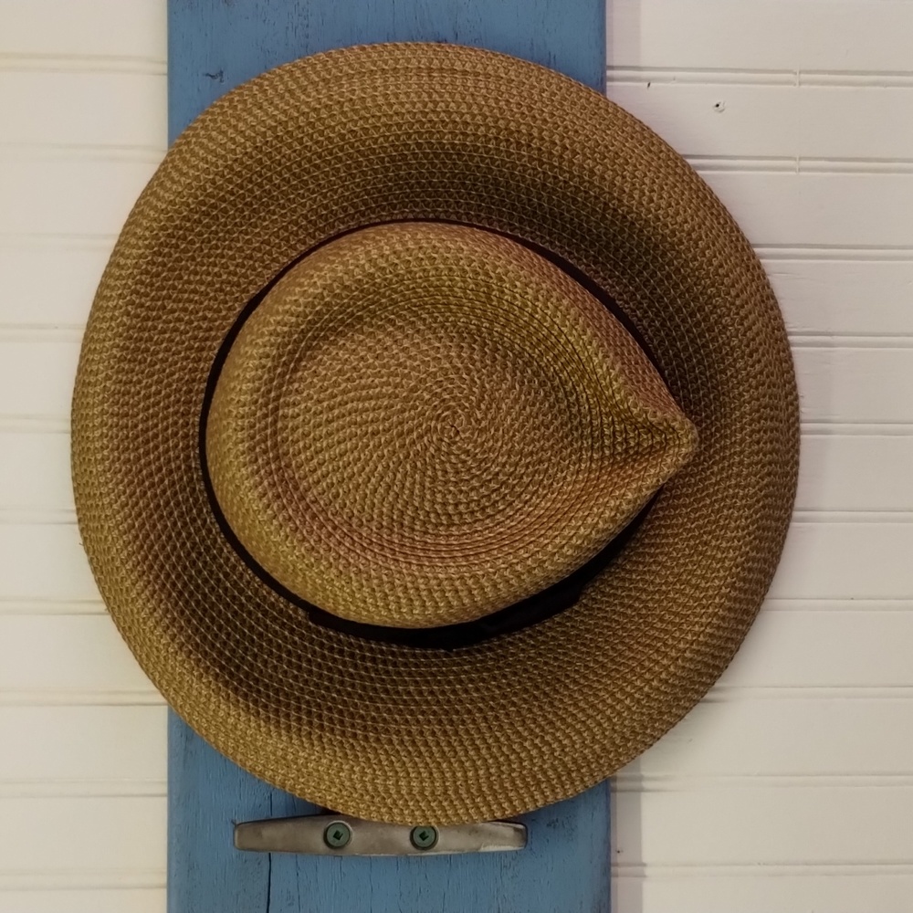 Classic squishee straw hat fedora sun hat packable